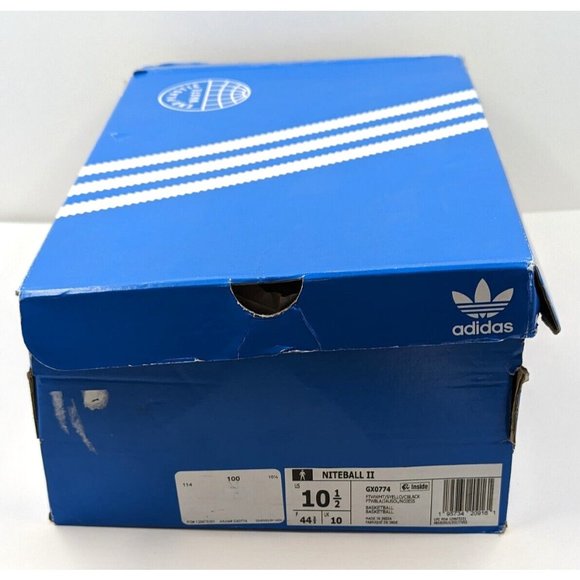 Adidas Originals Niteball II White Solar Yellow GX0774 Low MEN\'S Size 11.5 main image 4